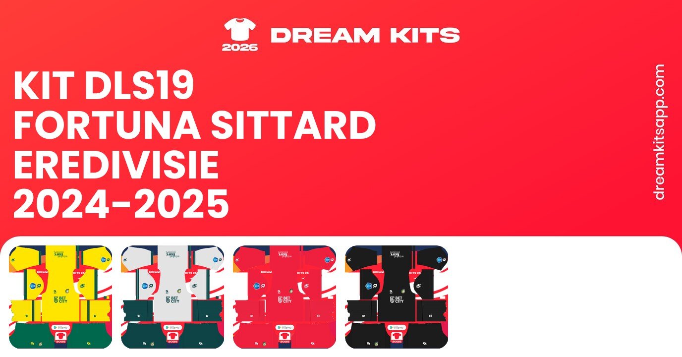Fortuna Sittard Kits Eredivisie 2024-2025 DLS19