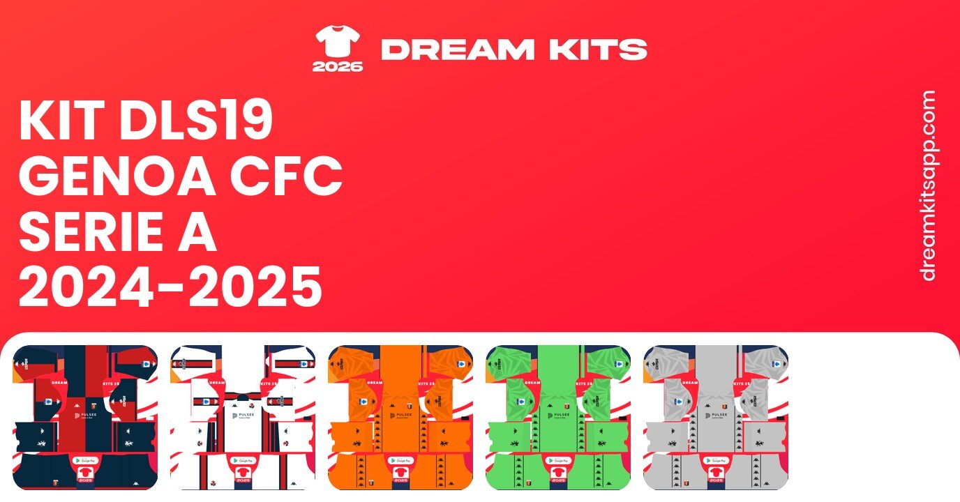 Genoa CFC Kits Serie A 2024-2025 DLS19
