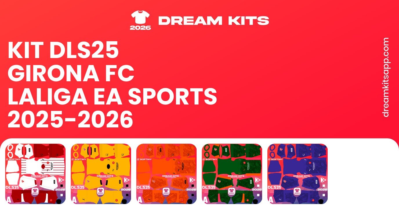 Girona FC Kits LaLiga EA Sports 2025-2026 DLS25