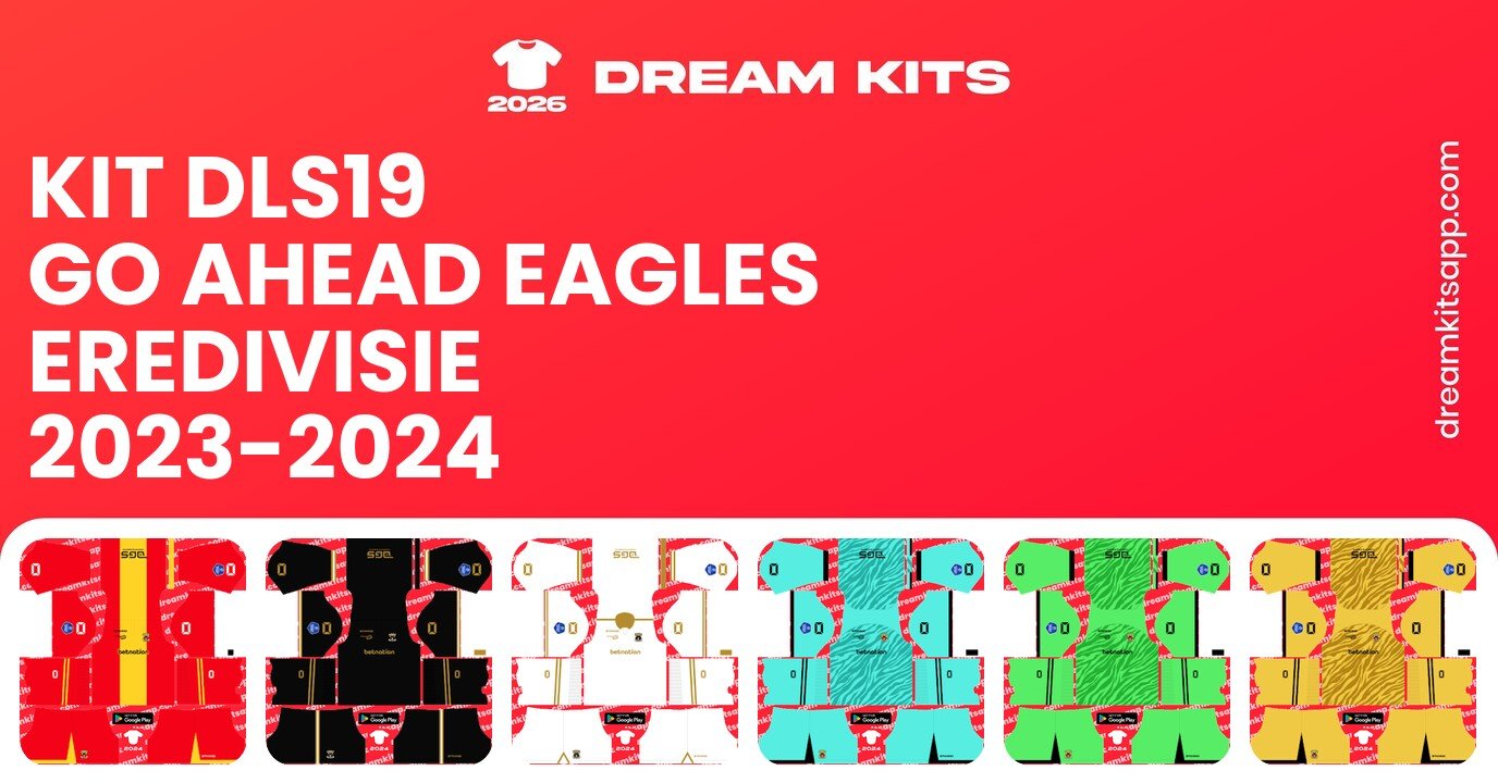 Go Ahead Eagles Kits Eredivisie 2023-2024 DLS19