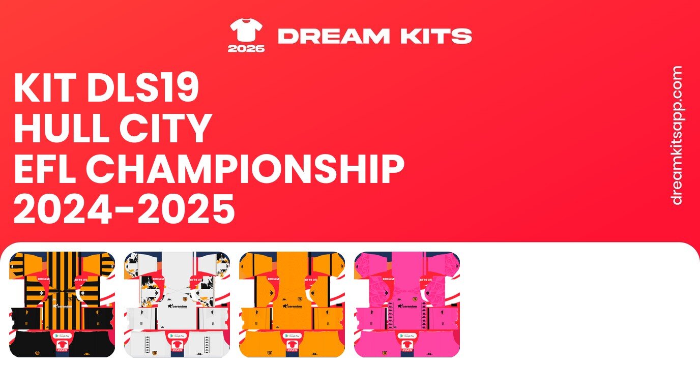Hull City Kits EFL Championship 2024-2025 DLS19