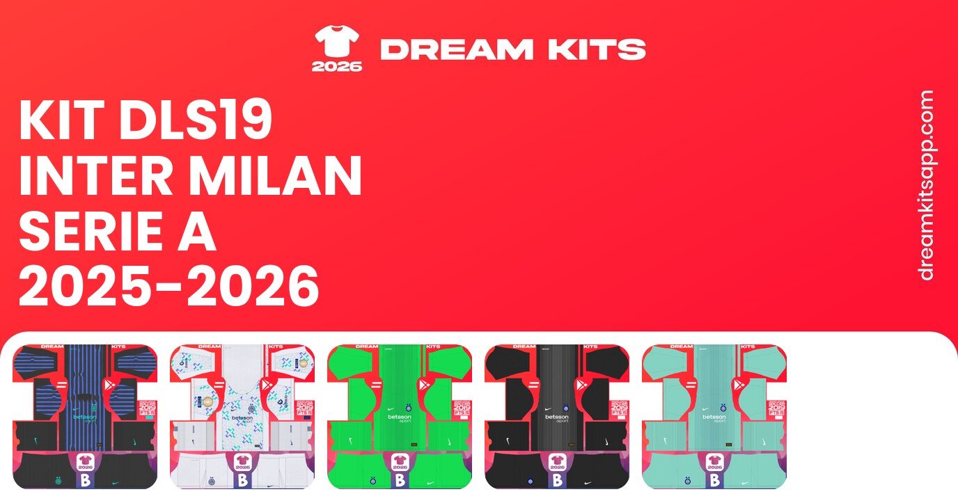 Inter Milan Kits Serie A 2025-2026 DLS19