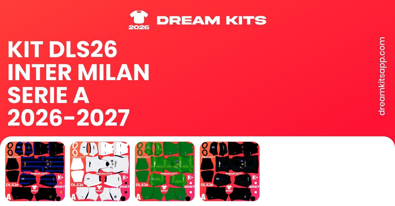Inter Milan Kits Serie A 2026-2027 DLS26