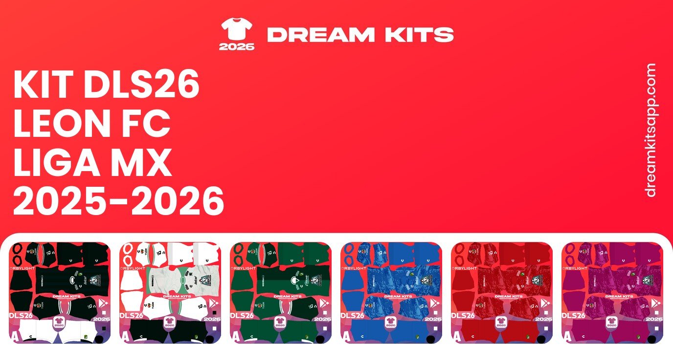 Leon FC Kits Liga MX 2025-2026 DLS26