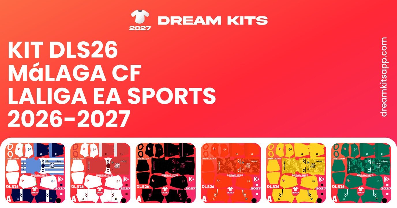 Málaga CF Kits LaLiga EA Sports 2026-2027 DLS26
