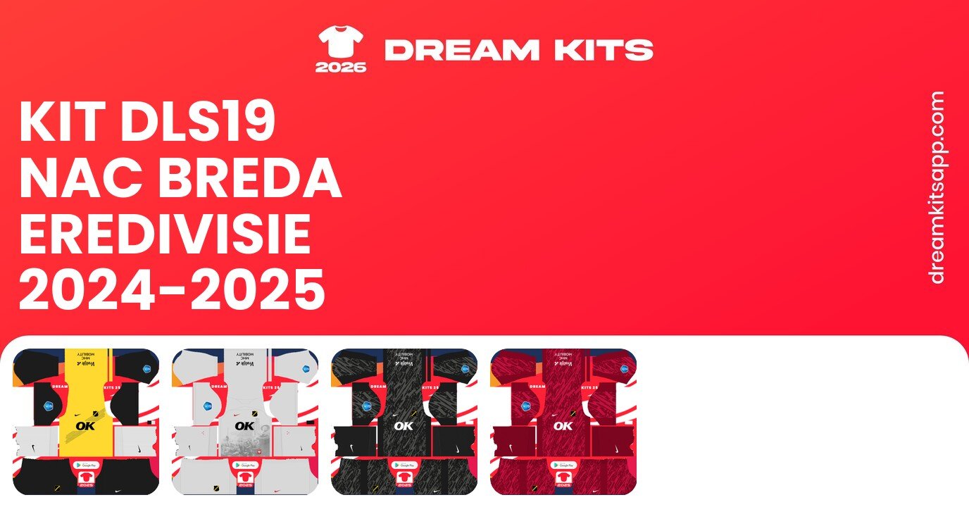 NAC Breda Kits Eredivisie 2024-2025 DLS19