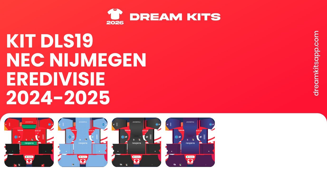 NEC Nijmegen Kits Eredivisie 2024-2025 DLS19