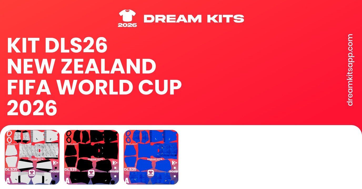 New Zealand Kits FIFA World Cup 2026 DLS26