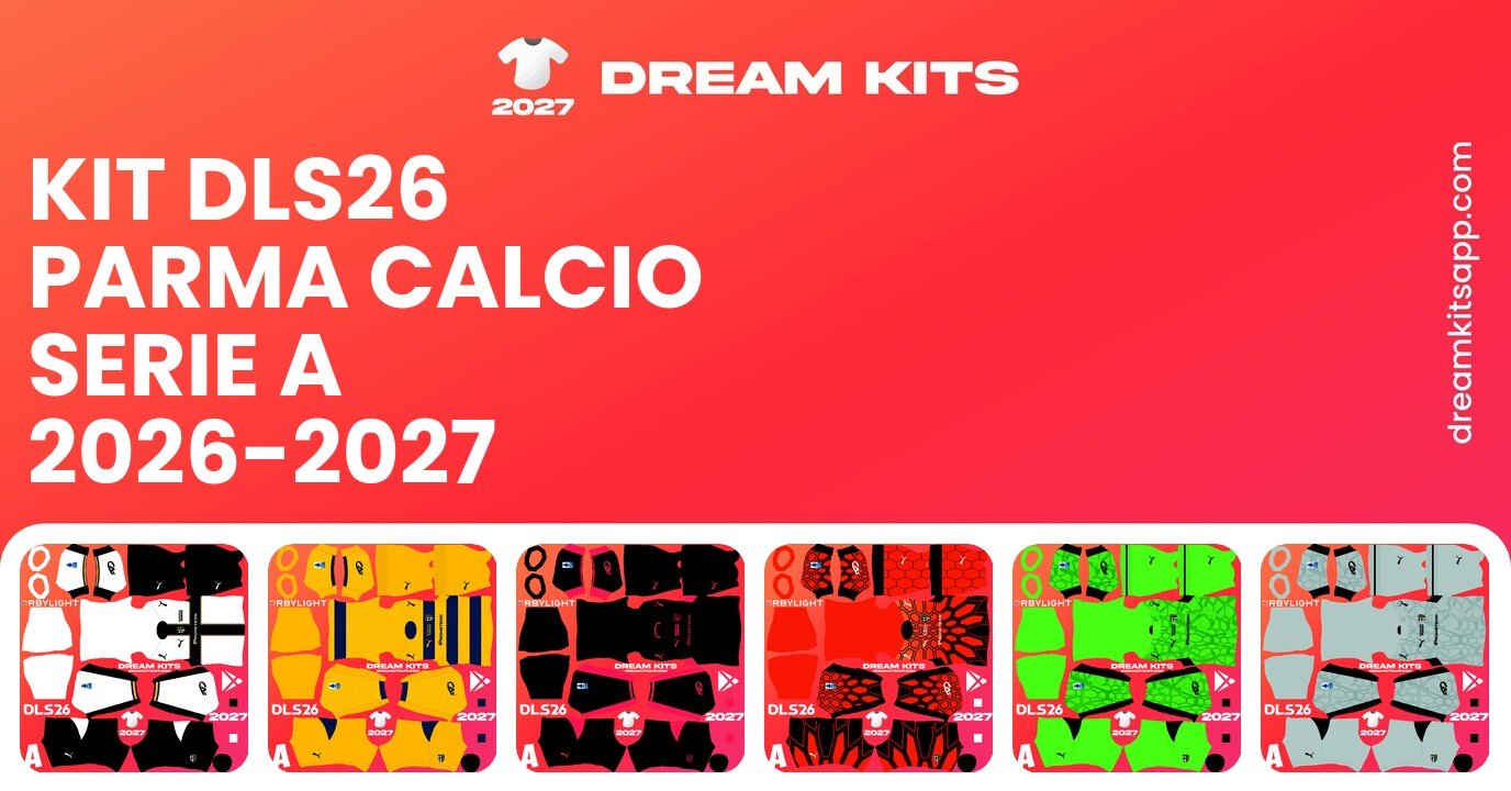 Parma Calcio Kits Serie A 2026-2027 DLS26