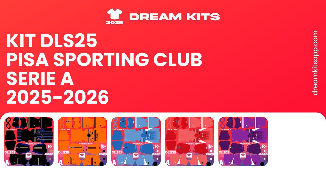 Pisa Sporting Club Kits Serie A 2025-2026 DLS25