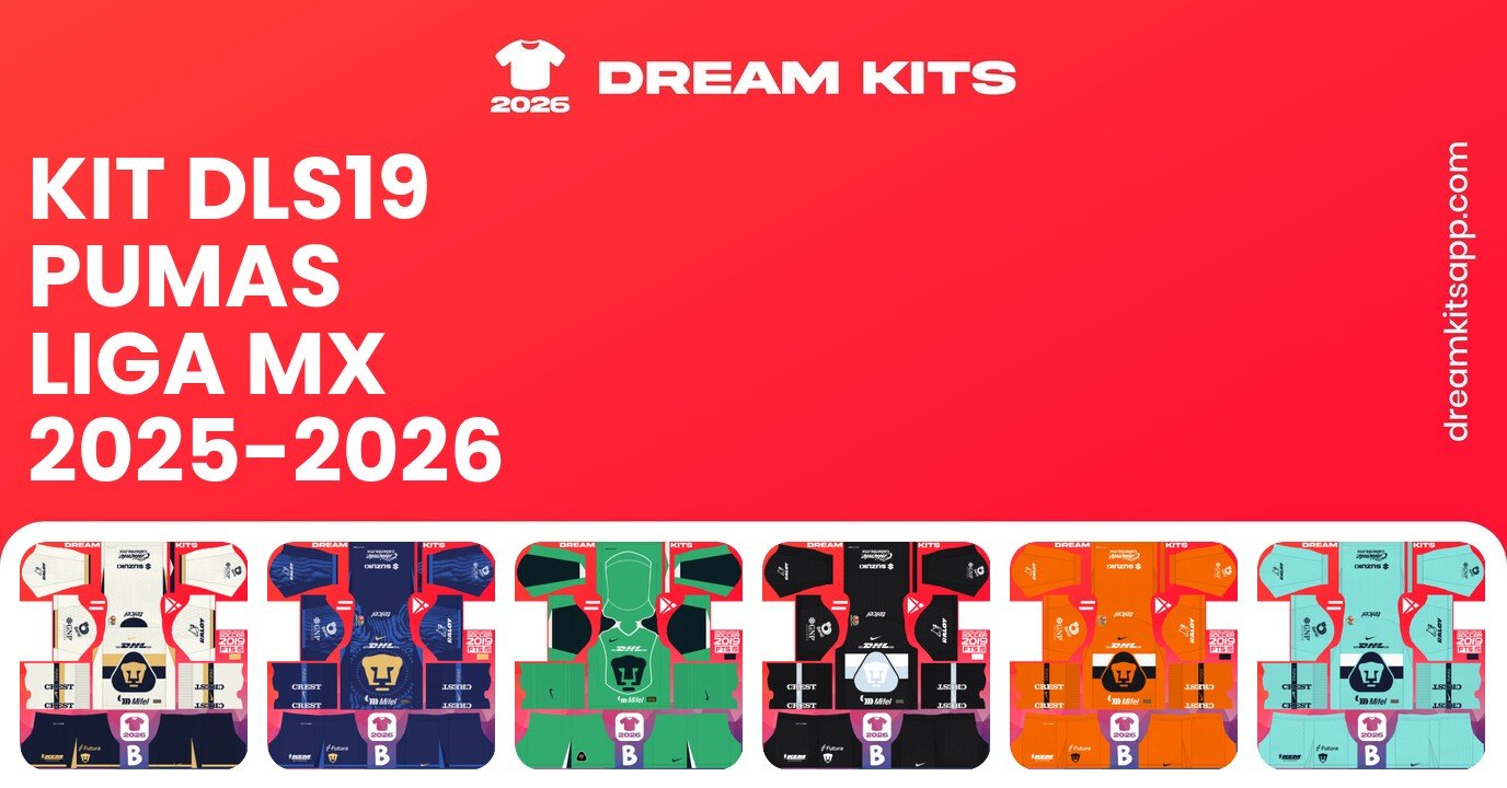 Pumas Kits Liga MX 2025-2026 DLS19