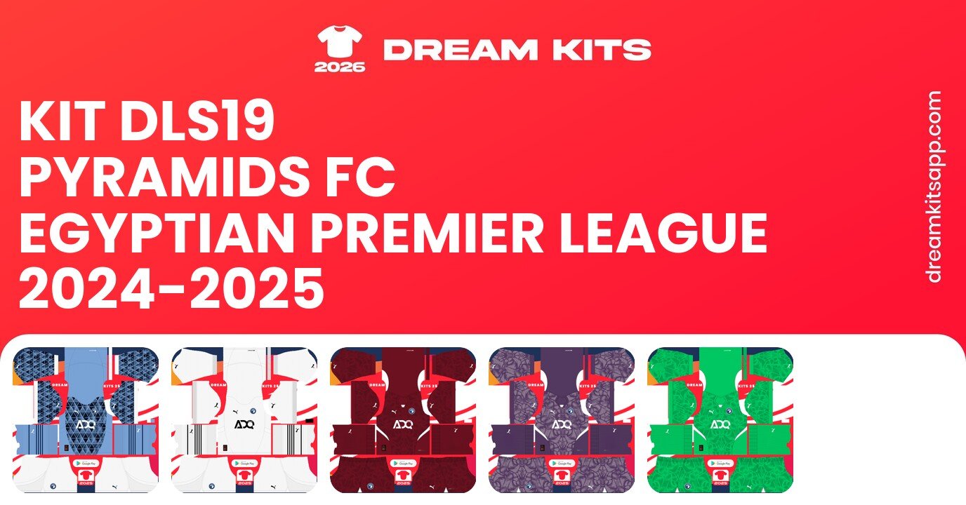 Pyramids FC Kits Egyptian Premier League 2024-2025 DLS19