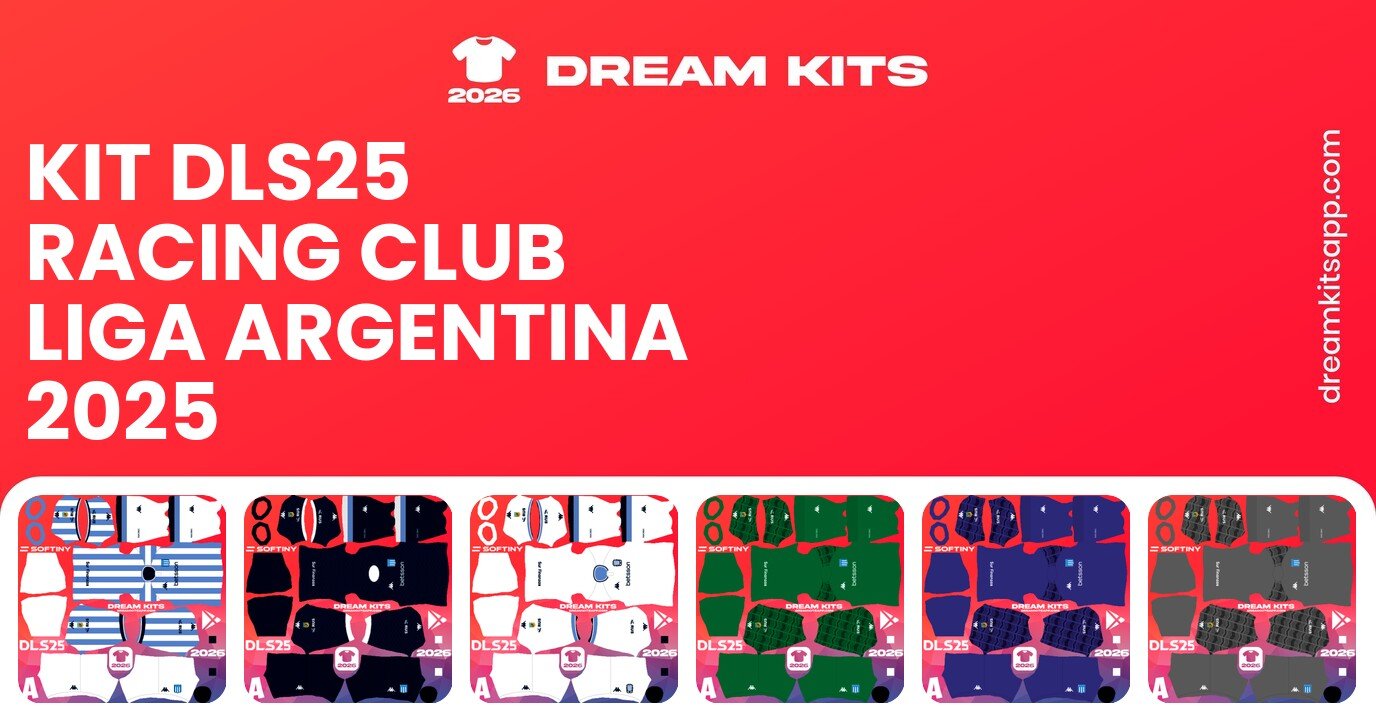 Racing Club Kits Liga Argentina 2025 DLS25