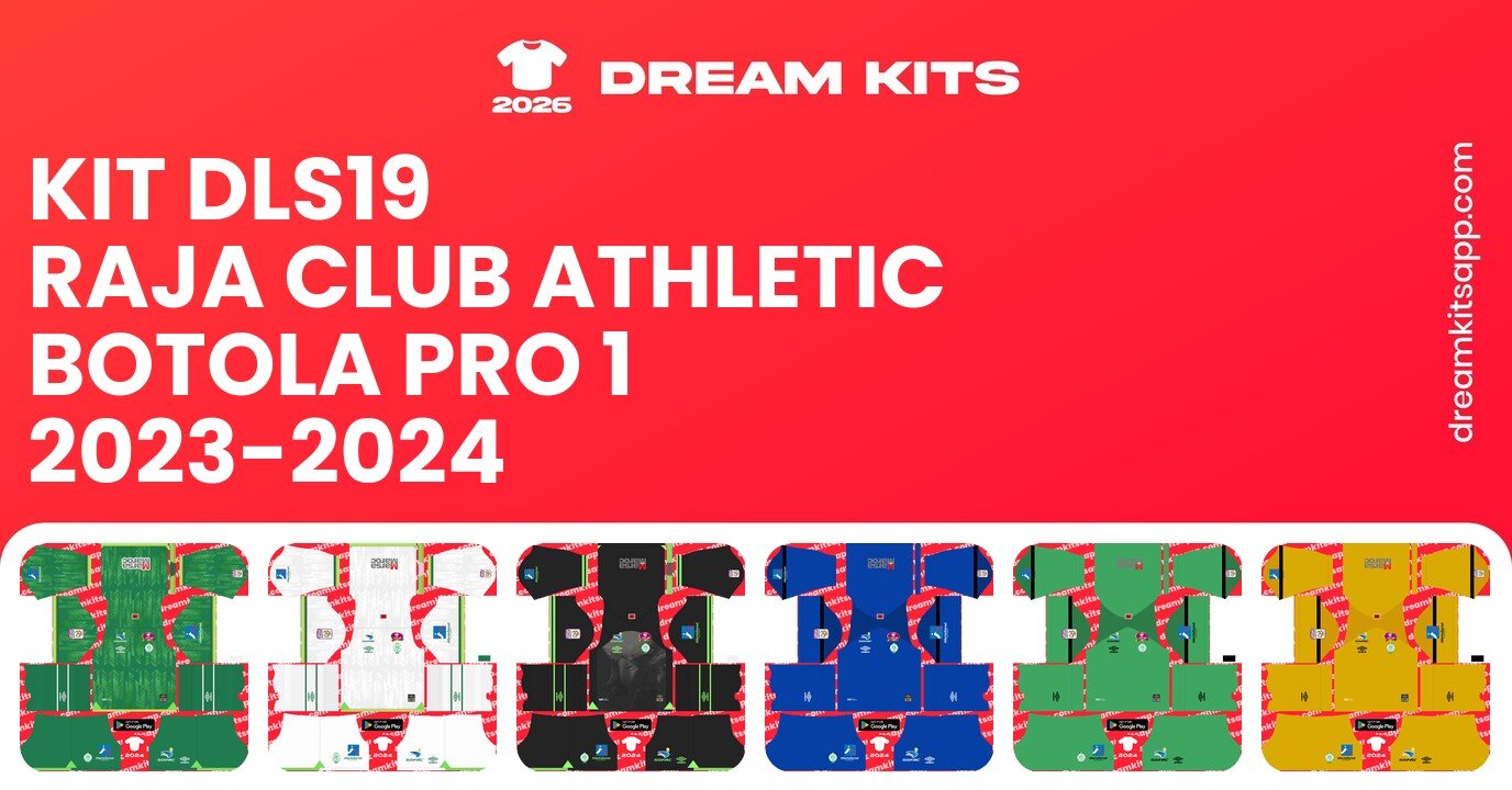Raja Club Athletic Kits Botola Pro 1 2023-2024 DLS19
