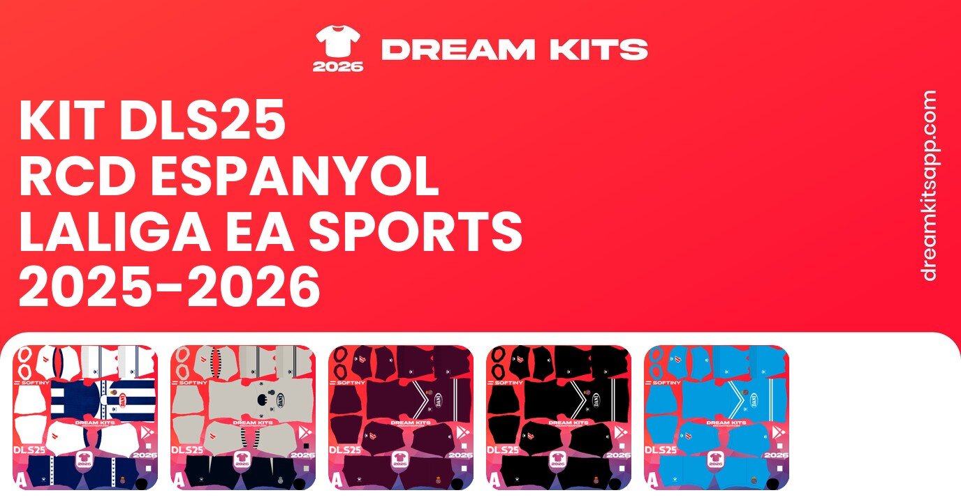 RCD Espanyol Kits LaLiga EA Sports 2025-2026 DLS25