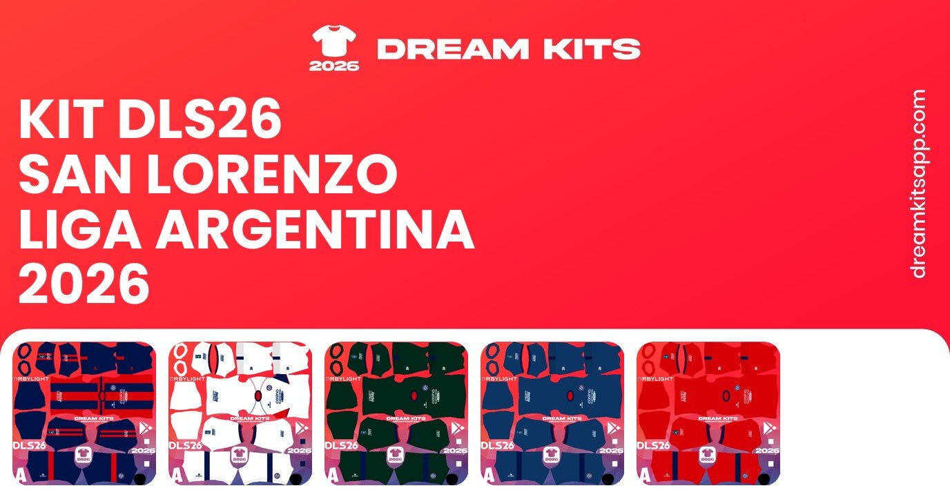 San Lorenzo Kits Liga Argentina 2026 DLS26