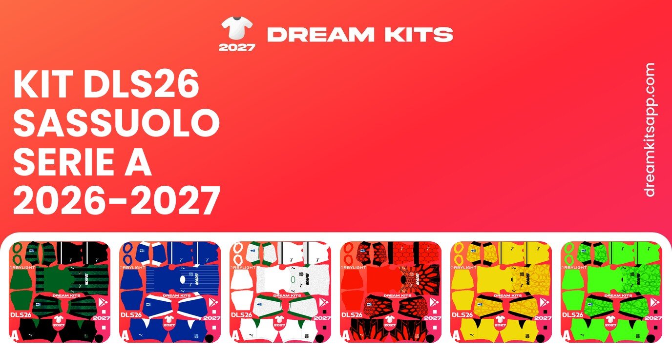 Sassuolo Kits Serie A 2026-2027 DLS26