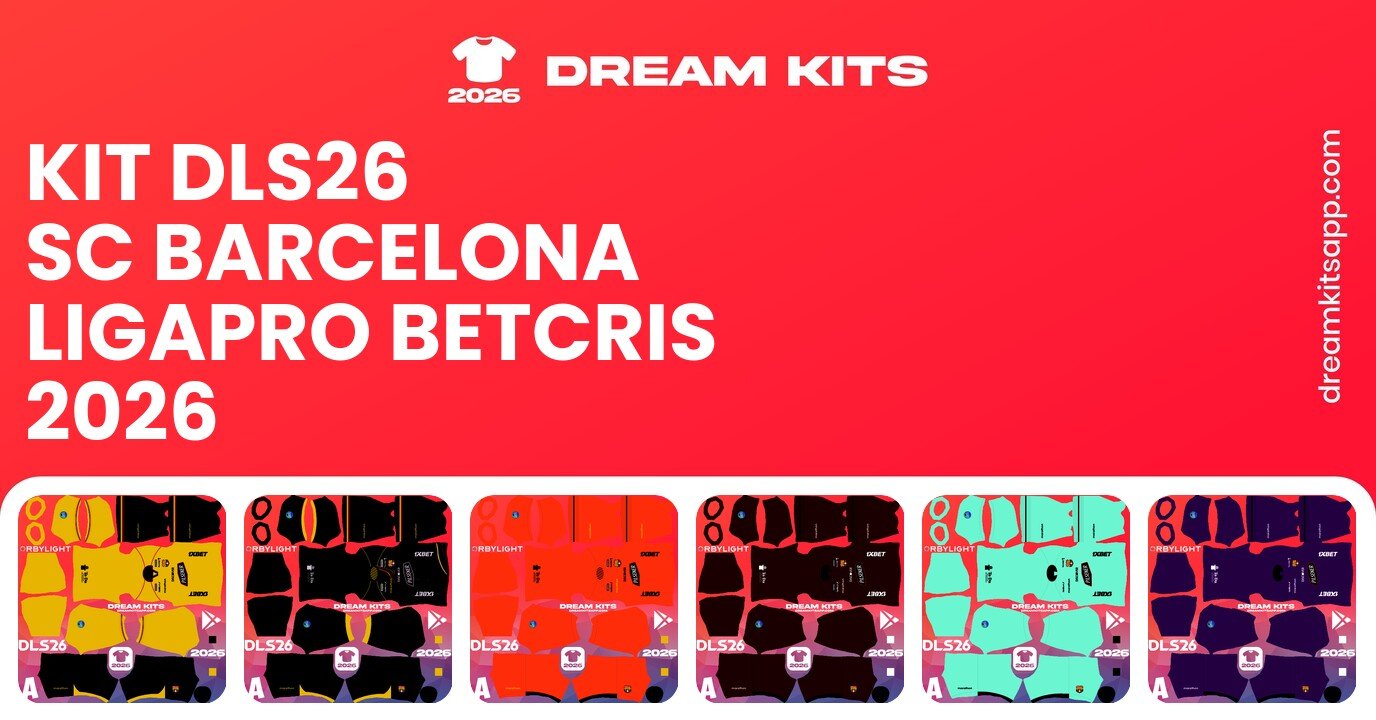 SC Barcelona Kits LigaPro Betcris 2026 DLS26