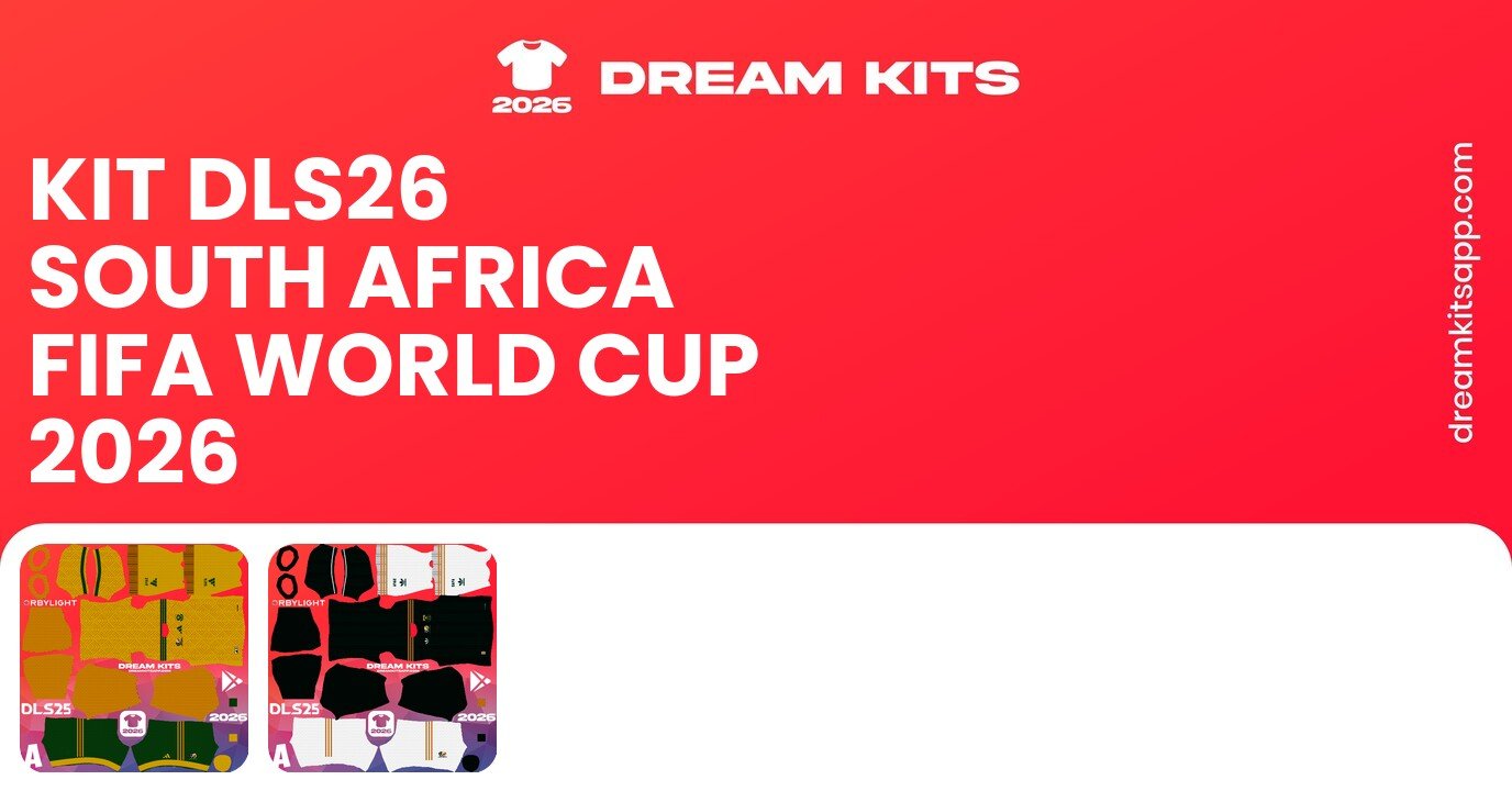 South Africa Kits FIFA World Cup 2026 DLS26