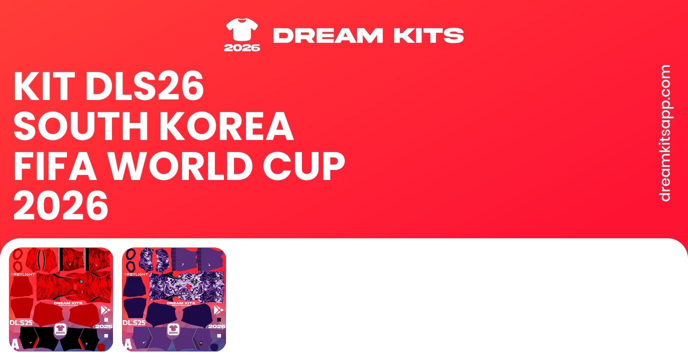 South Korea Kits FIFA World Cup 2026 DLS26