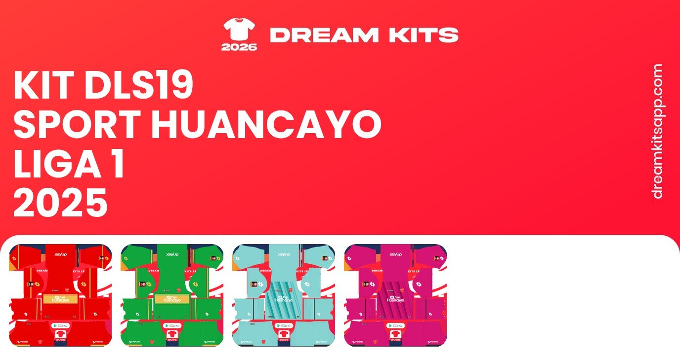 Sport Huancayo Kits Liga 1 2025 DLS19