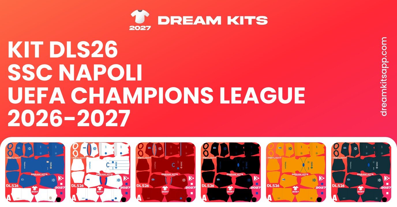 SSC Napoli Kits UEFA Champions League 2026-2027 DLS26