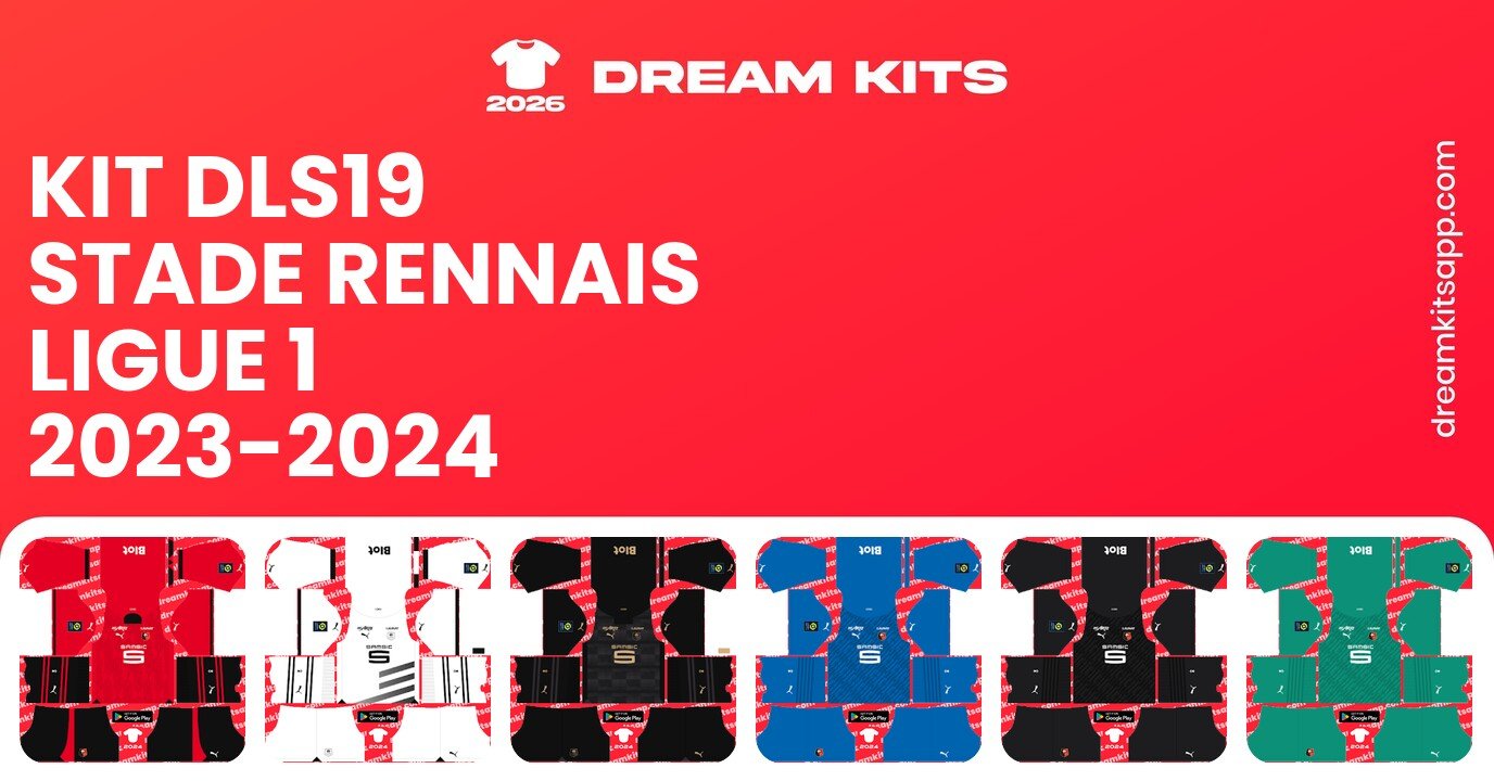 Stade Rennais Kits Ligue 1 2023-2024 DLS19