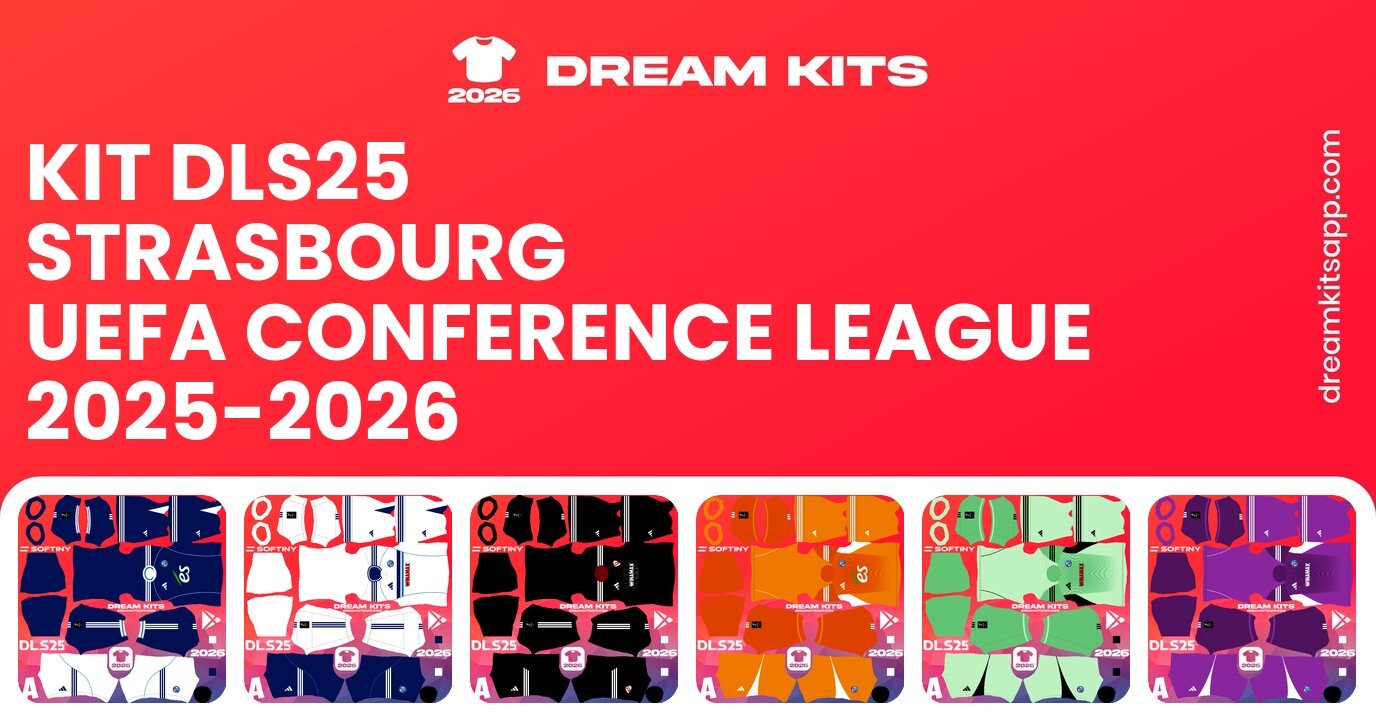 Strasbourg Kits UEFA Conference League 2025-2026 DLS25