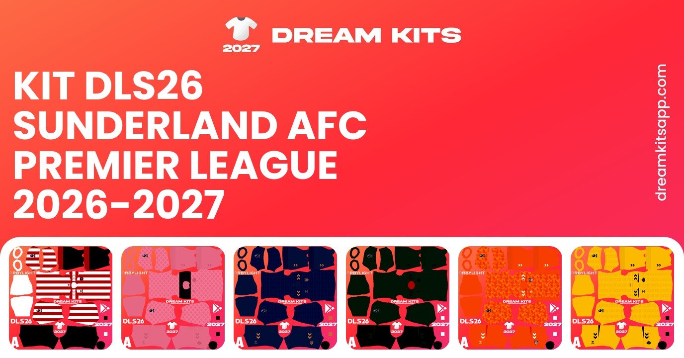 Sunderland AFC Kits Premier League 2026-2027 DLS26