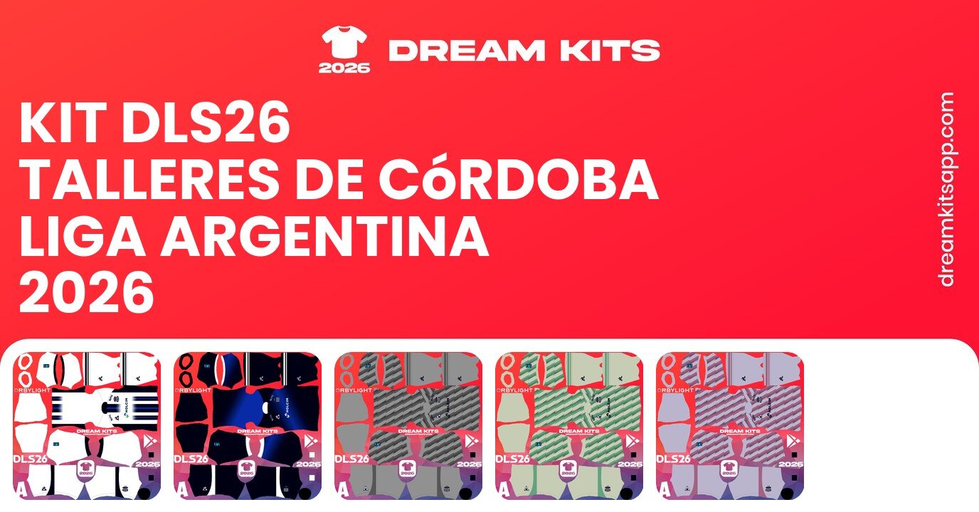 Talleres de Córdoba Kits Liga Argentina 2026 DLS26