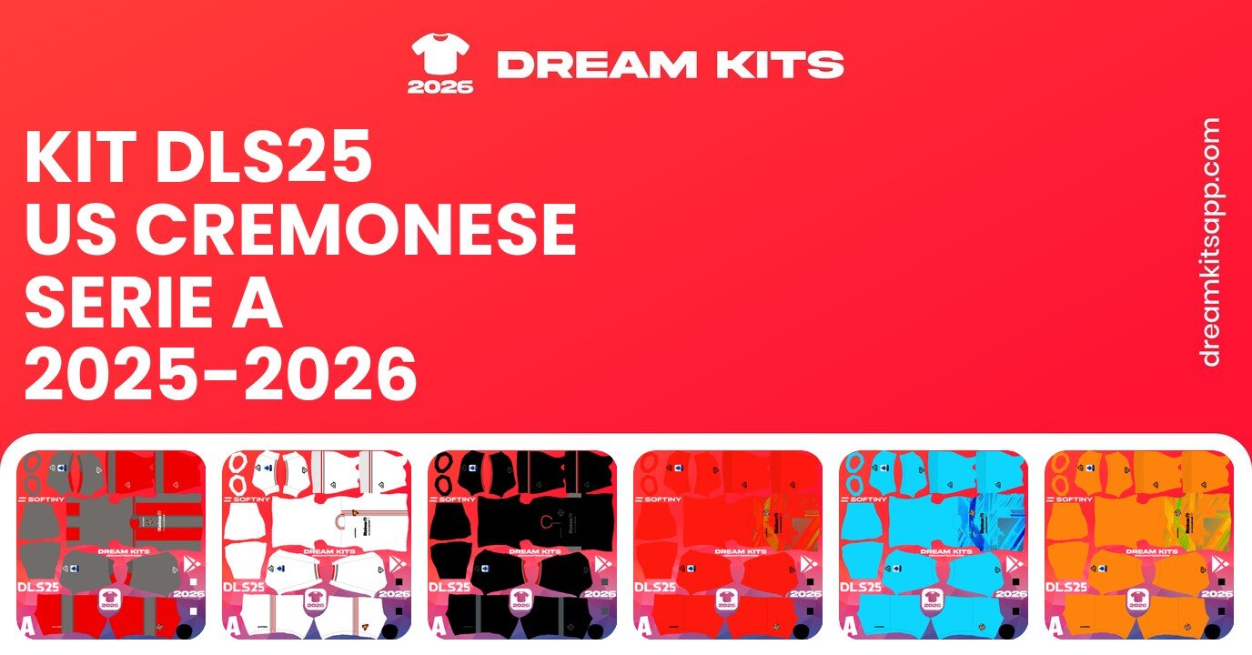 US Cremonese Kits Serie A 2025-2026 DLS26