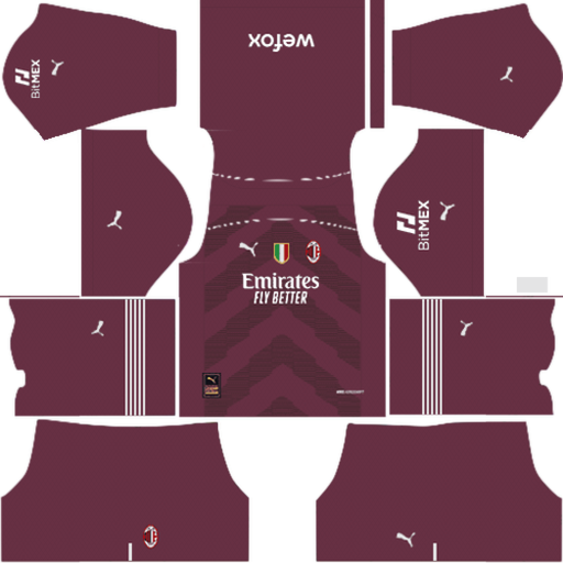 AC Milán GK Away kit 2022-2023 Dream League Soccer 2019 / FTS