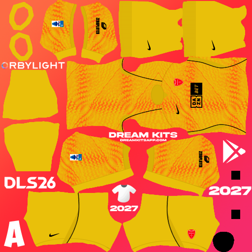 Kit / Equipamento Goleiro Visitante AC Monza 2026-2027 Dream League Soccer / DLS 2026 512x512 PNG