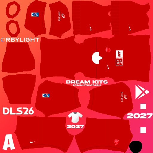 Kit Home AC Monza 2026-2027 Dream League Soccer / DLS 2026 512x512 PNG