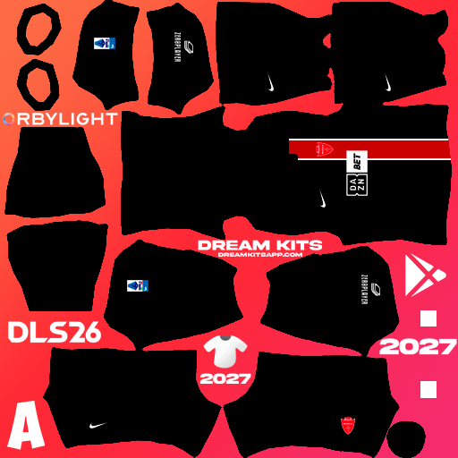 Kit / Equipamento Terceiro AC Monza 2026-2027 Dream League Soccer / DLS 2026 512x512 PNG