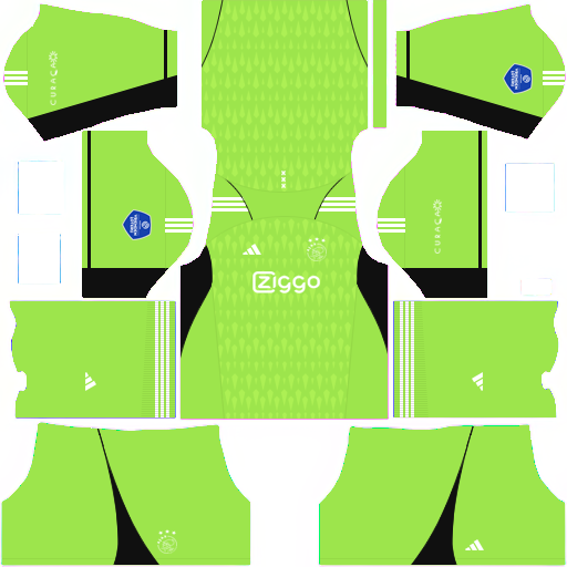 Kit / Uniforme POR Local AFC Ajax 2023-2024 Dream League Soccer 2019 / FTS