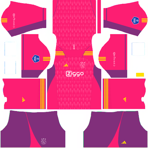 Kit / Uniforme POR Tercero AFC Ajax 2023-2024 Dream League Soccer 2019 / FTS