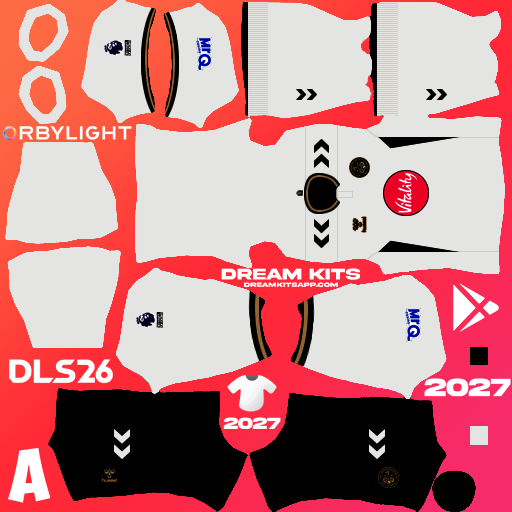 Kit / Uniforme Tercero AFC Bournemouth 2026-2027 Dream League Soccer / DLS 2026 512x512 PNG