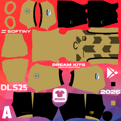 Kit Home Águilas Doradas 2025 Dream League Soccer / DLS 2025