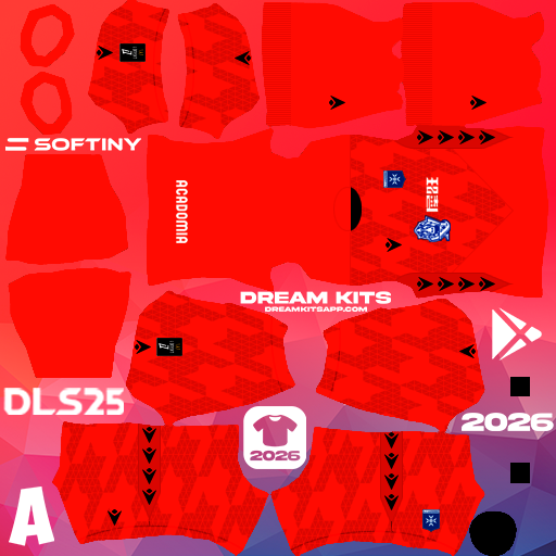 Kit / Equipamento GOL Visitante AJ Auxerre 2025-2026 Dream League Soccer / DLS 2025 512x512 PNG