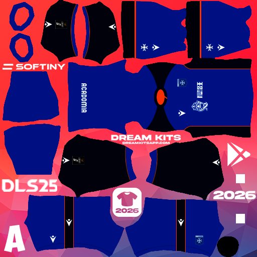 Kit / Equipamento Terceiro AJ Auxerre 2025-2026 Dream League Soccer / DLS 2025 512x512 PNG
