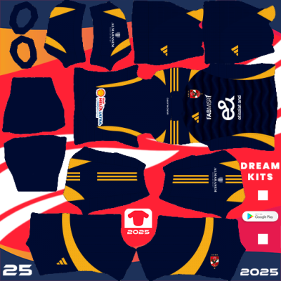 Kit Away Al Ahly Sc 2024-2025 Dream League Soccer 2025