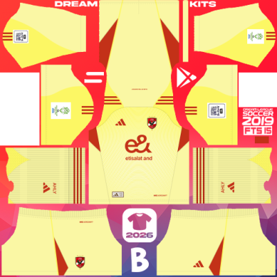 Kit GK Third Al Ahly Sc 2025-2026 Dream League Soccer 2019 DLS / FTS