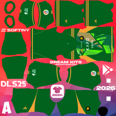 Kit / Uniforme POR Visita Al-Nassr 2025-2026 Dream League Soccer / DLS 2025