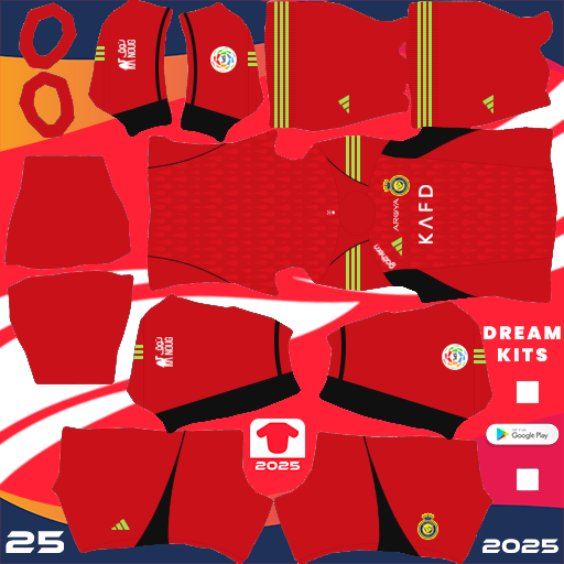 Kit / Uniforme POR Local Al-Nassr 2024-2025 Dream League Soccer 2025