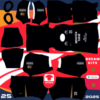 Kit Away Alianza Lima 2025 Dream League Soccer / DLS 2025
