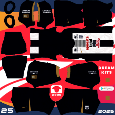Kit / Équipement Domicile Alianza Lima 2025 Dream League Soccer / DLS 2025