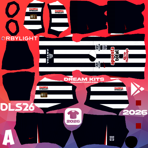 Kit / Equipamento Titular Alianza Lima 2026 Dream League Soccer / DLS 2026 512x512 PNG