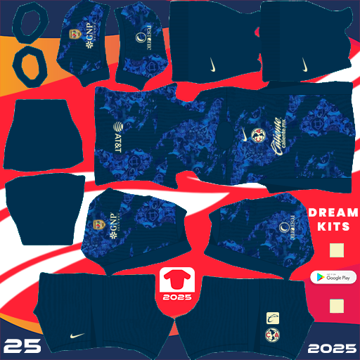 America Away kit 2024-2025 Dream League Soccer 2024