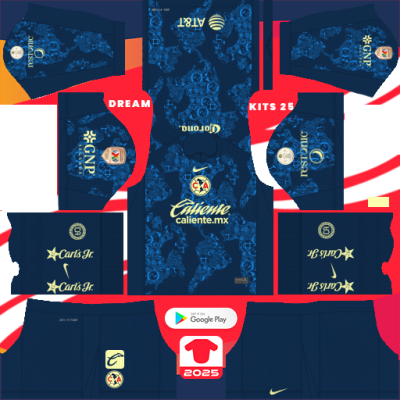 America Away kit 2024-2025 Dream League Soccer 2019 / FTS